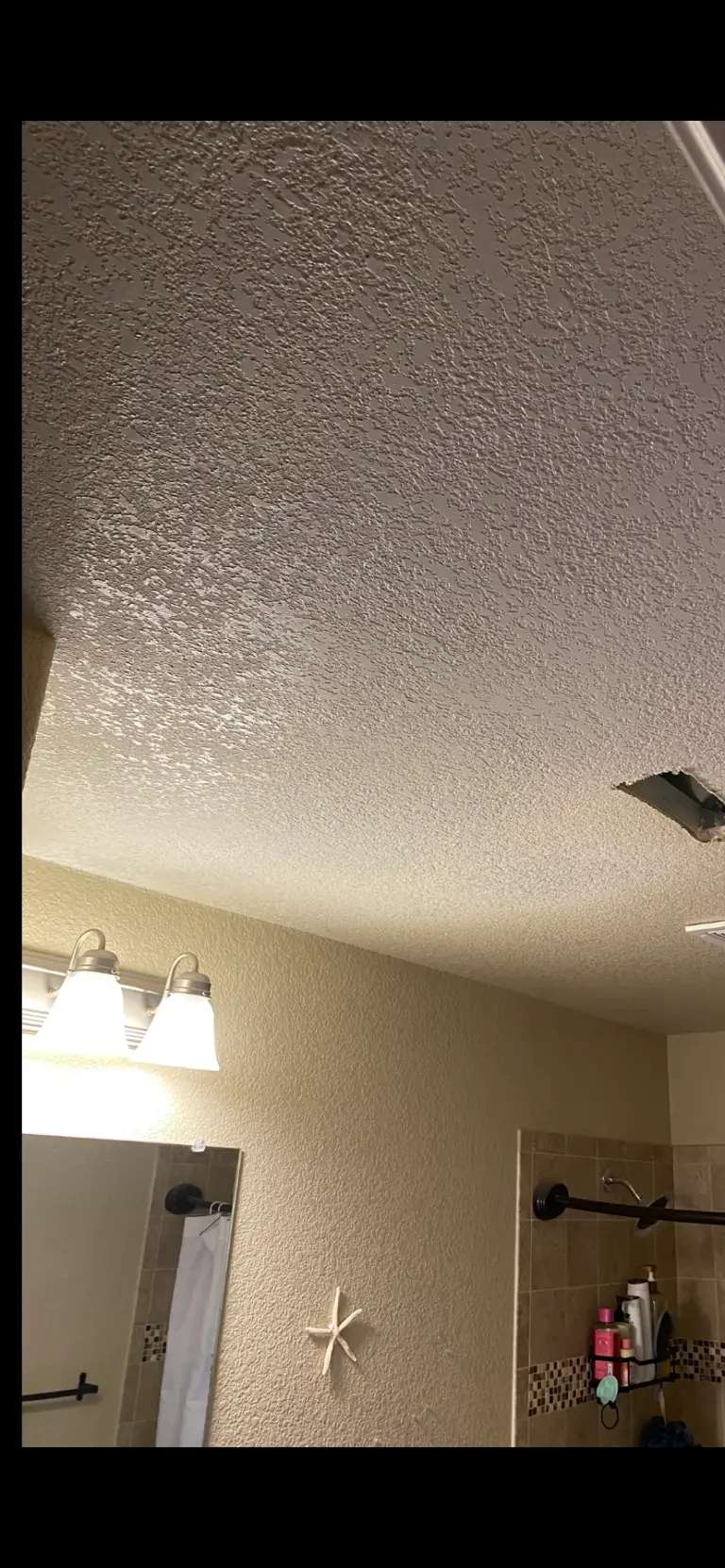 Bathroom Ceiling Drywall Repair in Longmont