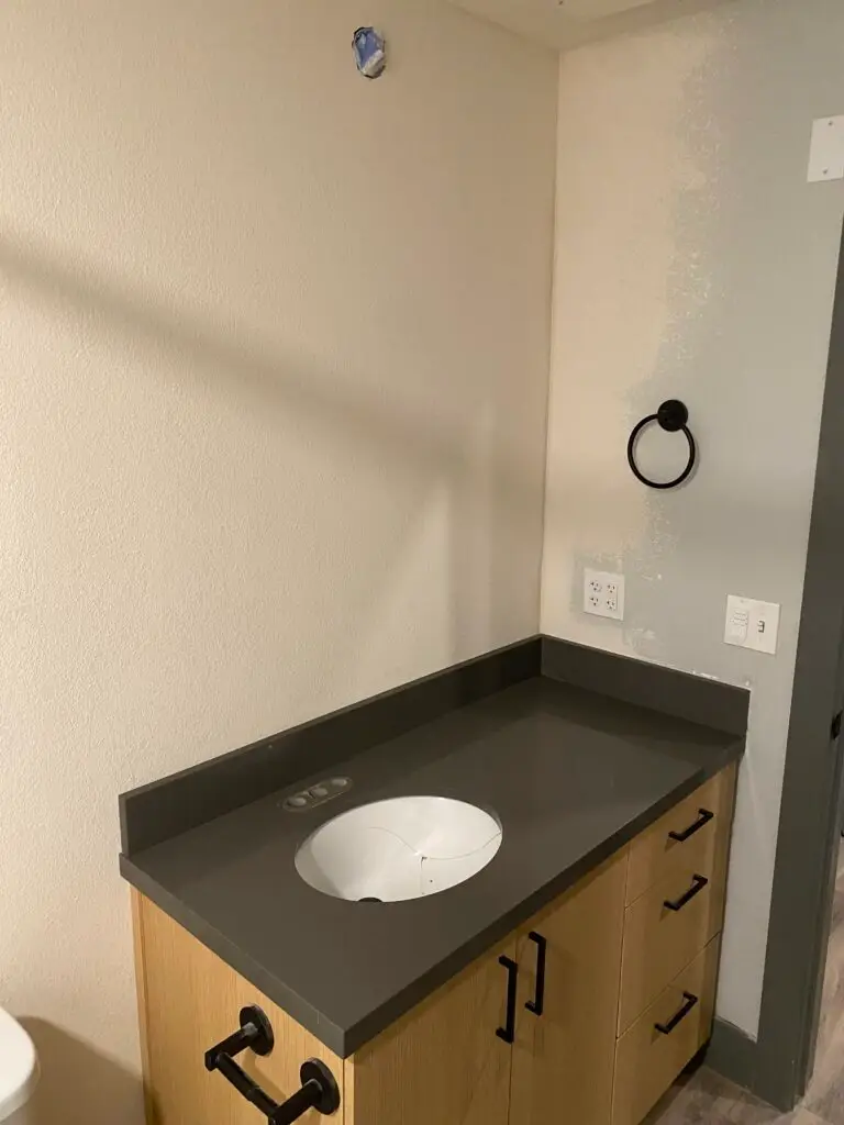 Bathroom Drywall and Vanity Repair in Longmont