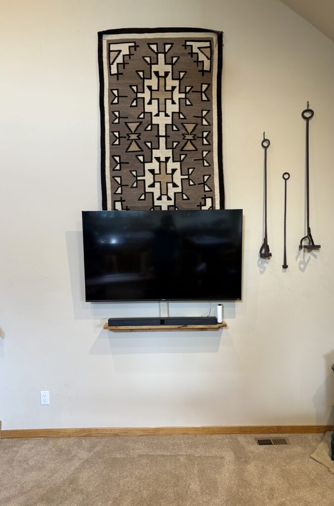 TV Wall Mounting and Custom Shelving in Longmont