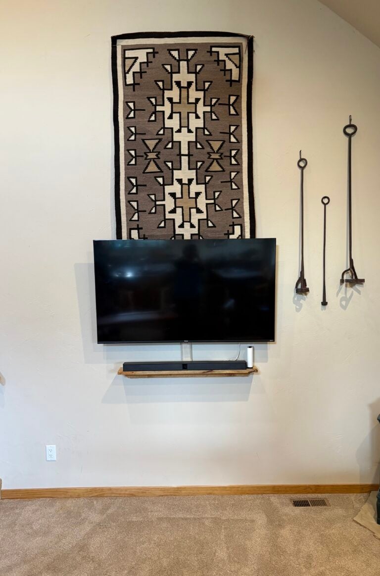 TV Wall Mounting and Custom Shelving in Longmont